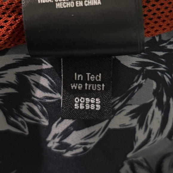 NWOT! Ted Baker Men’s Paso Printed Floral Cagoule Navy Zip Hooded Jacket Size 4 - Picture 11 of 14